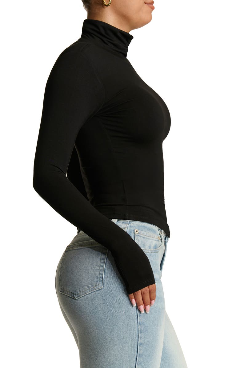 Naked Wardrobe Smooth Turtleneck Top, Alternate, color,