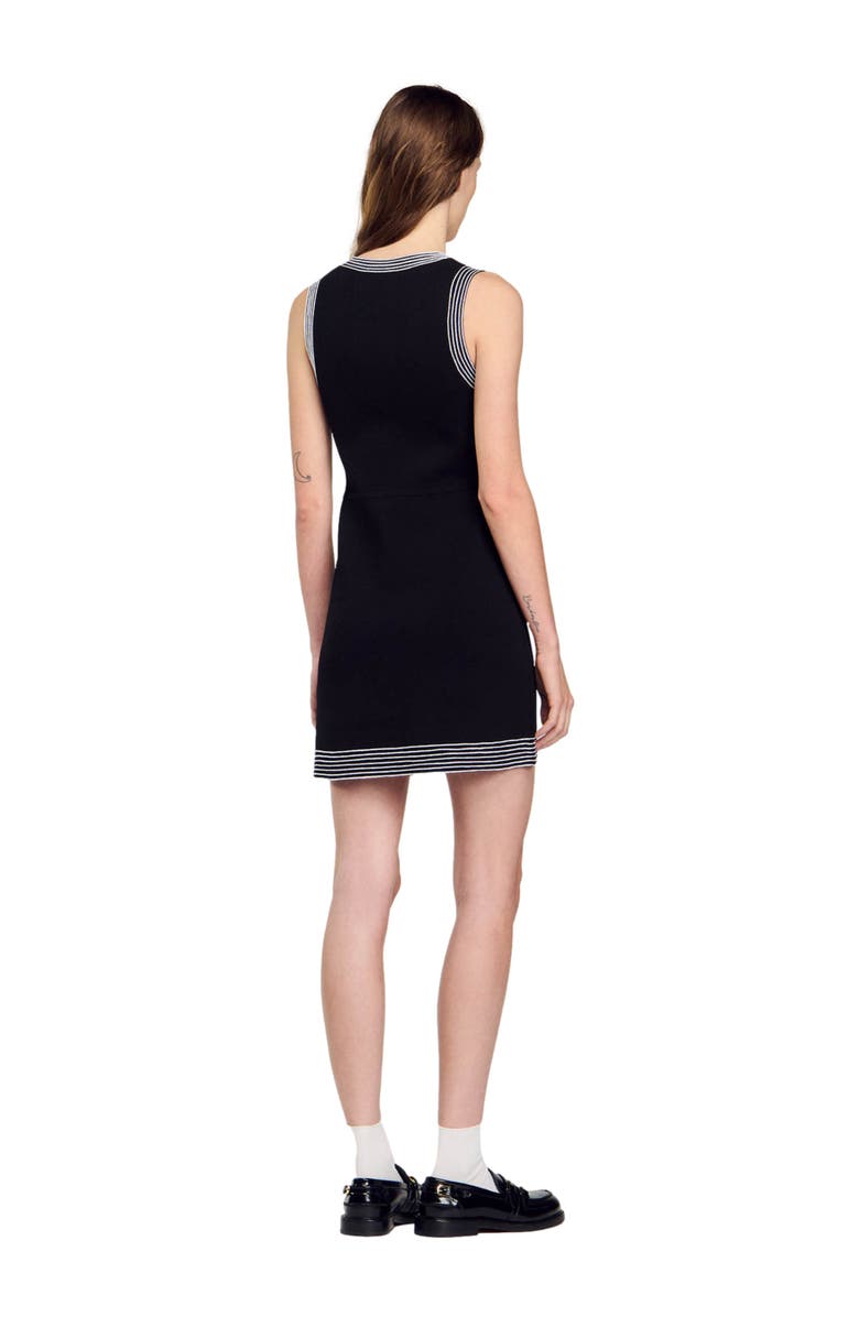 SANDRO Short button-up dress, Alternate, color, 