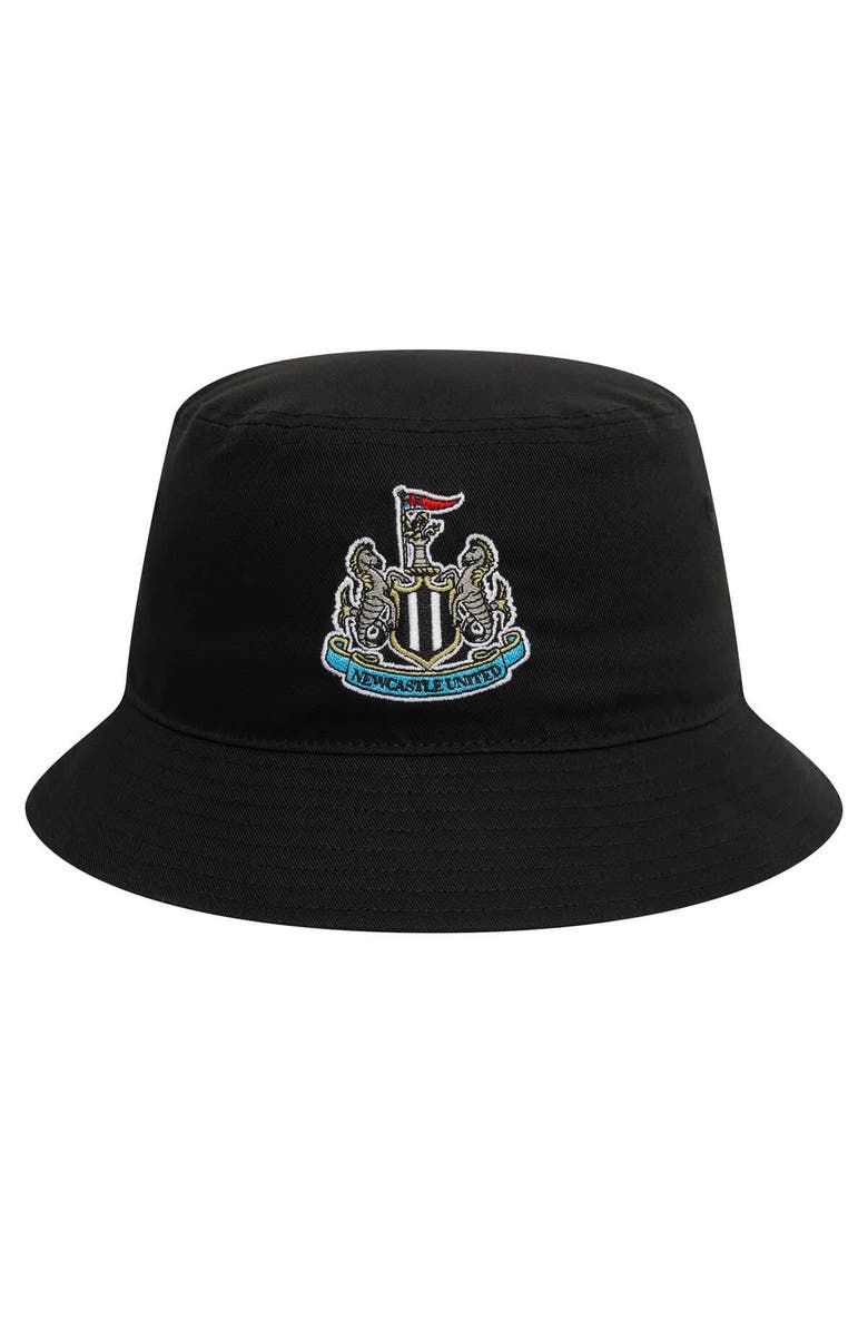 New Era Men's New Era Black Newcastle United Core Bucket Hat, Alternate, color, 