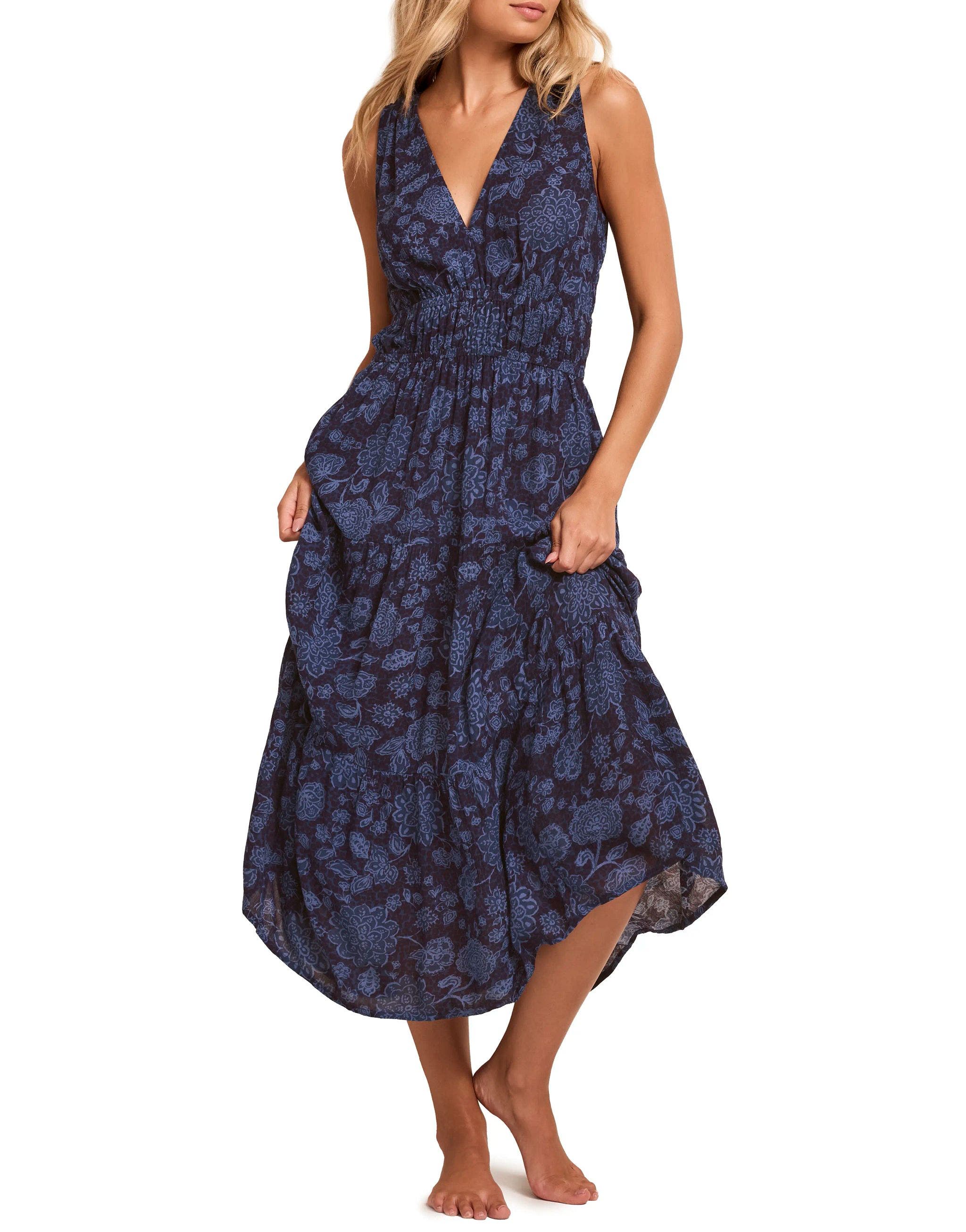 selected Floral blue