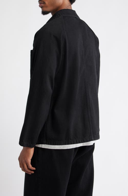 Service Works Organic Cotton Denim Jacket In Black