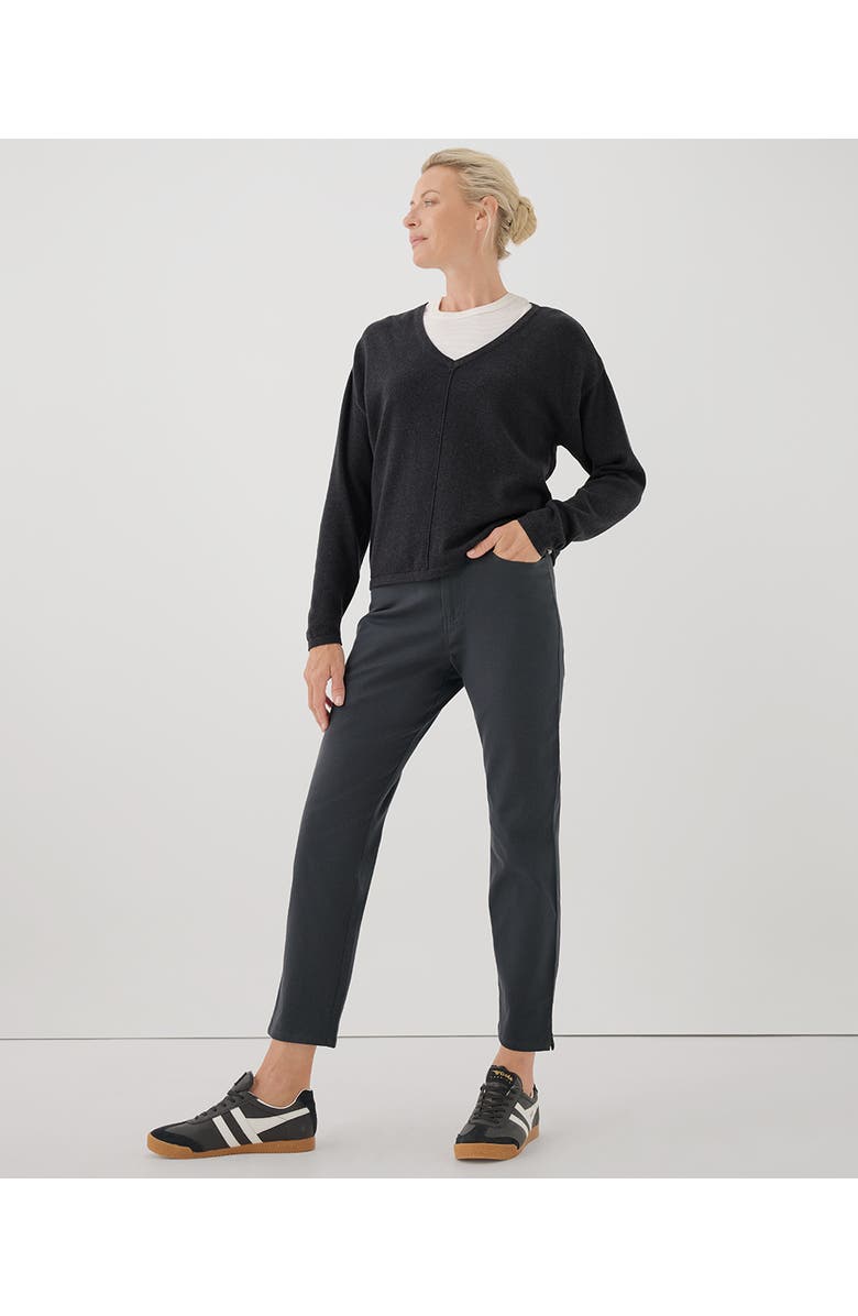 Pact Organic Stretch Twill Denim Slim Straight Pant, Alternate, color,
