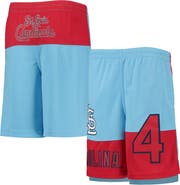 Outerstuff Youth Yadier Molina Light Blue St. Louis Cardinals Pandemonium Name & Number Shorts
