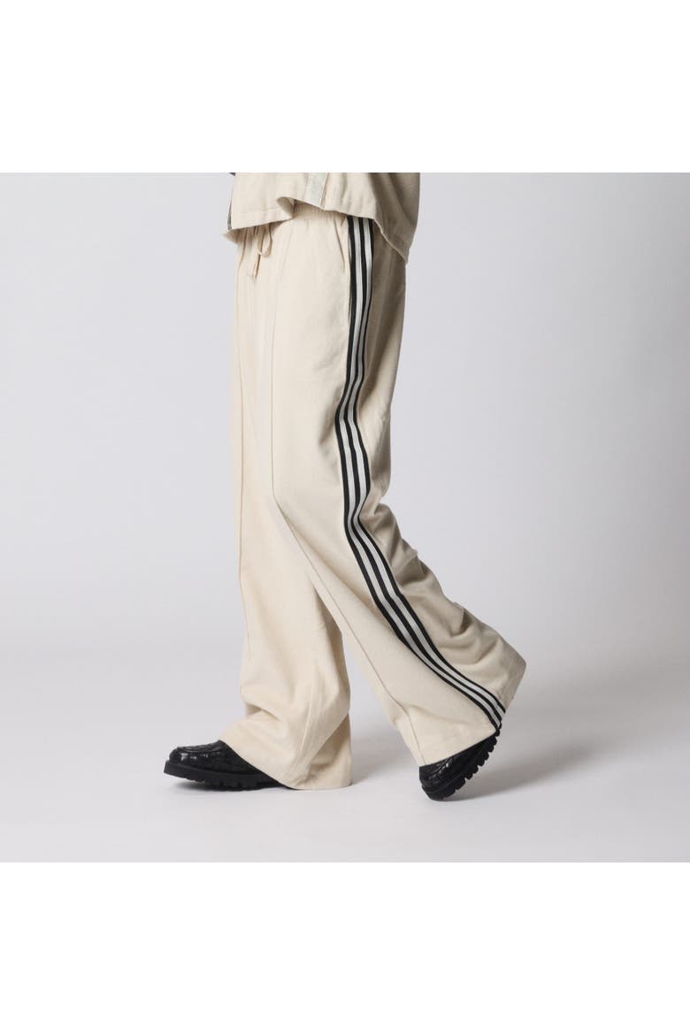 Trackside Wool & Leather Pant, Alternate, color, white