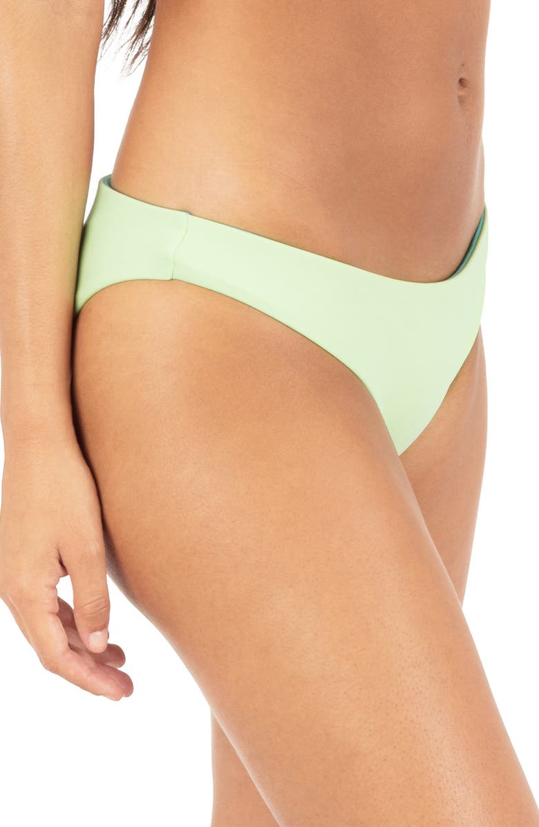 Hurley Reversible Bikini Bottoms, Alternate, color, Lime Blue