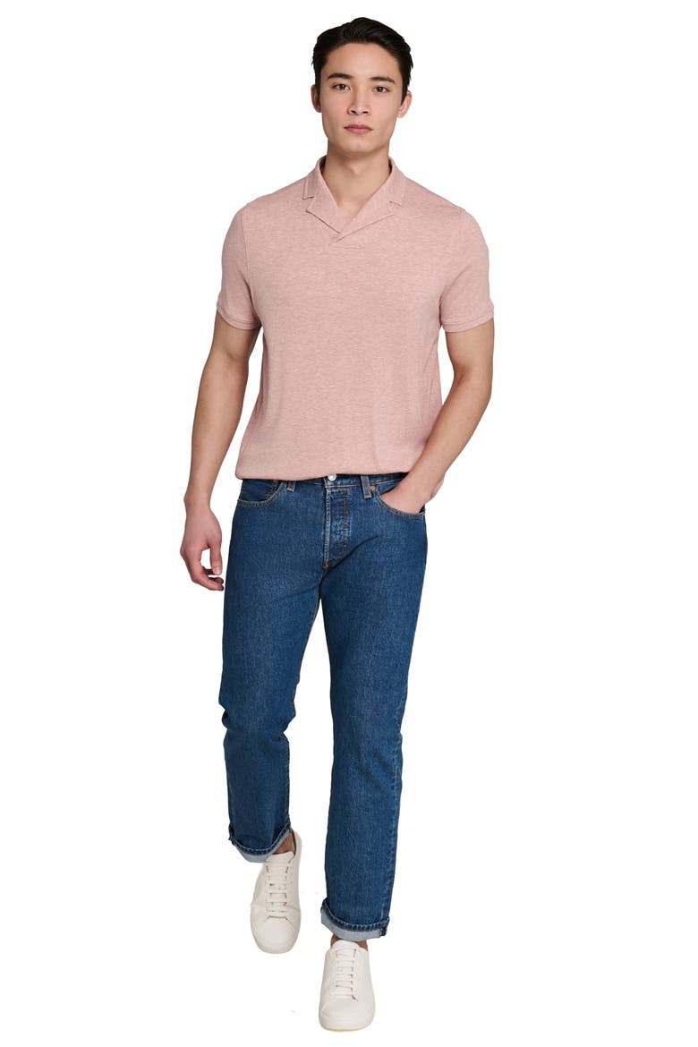 Johnny Collar Performance Polo, Alternate, color, PINK