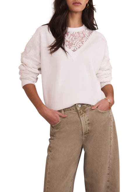 Broderie Detail Sweatshirt