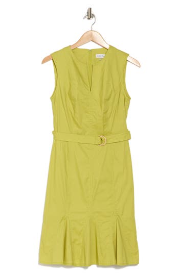 Calvin Klein Belted A-line Dress