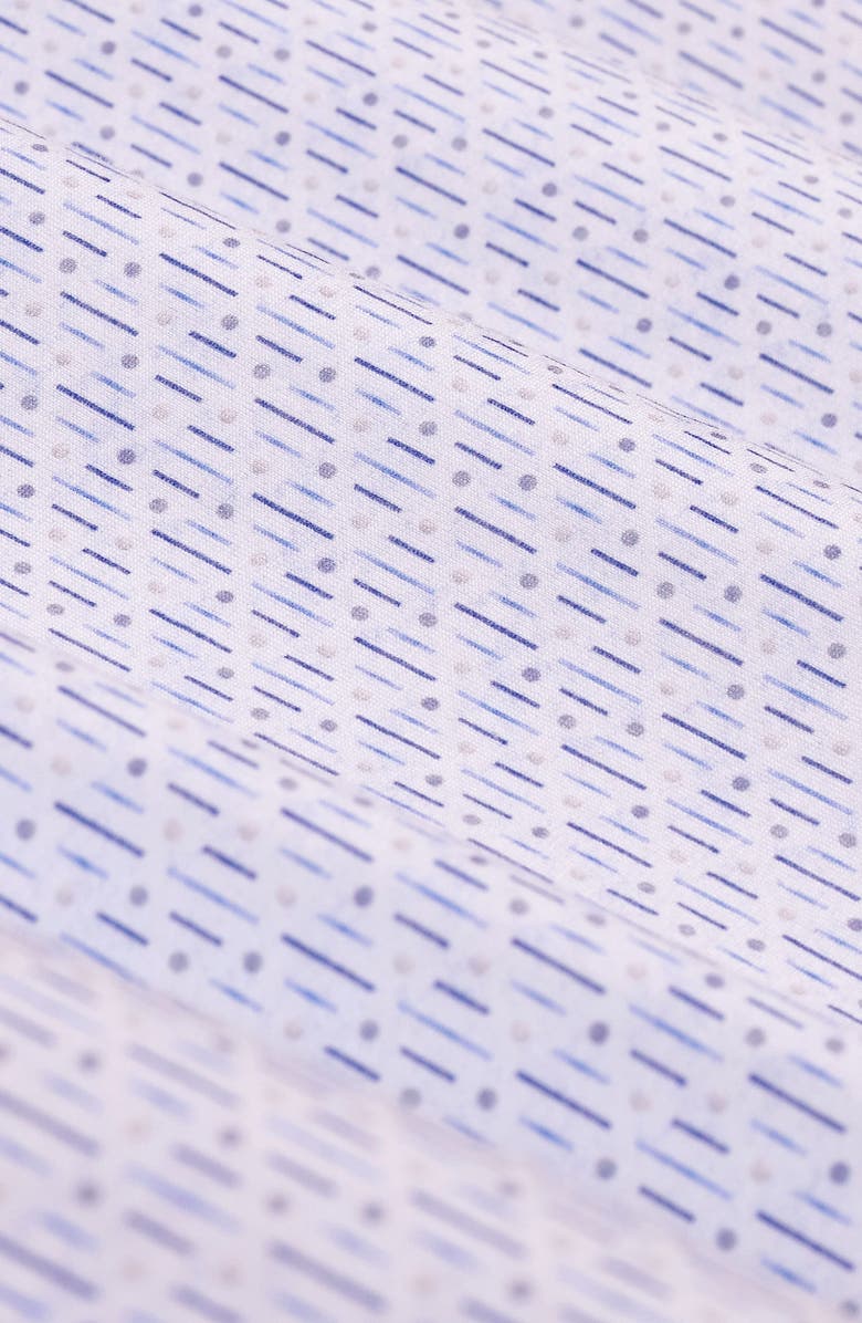 Bugatchi James OoohCotton<sup>®</sup> Geo Print Button-Up Shirt, Alternate, color, Air Blue