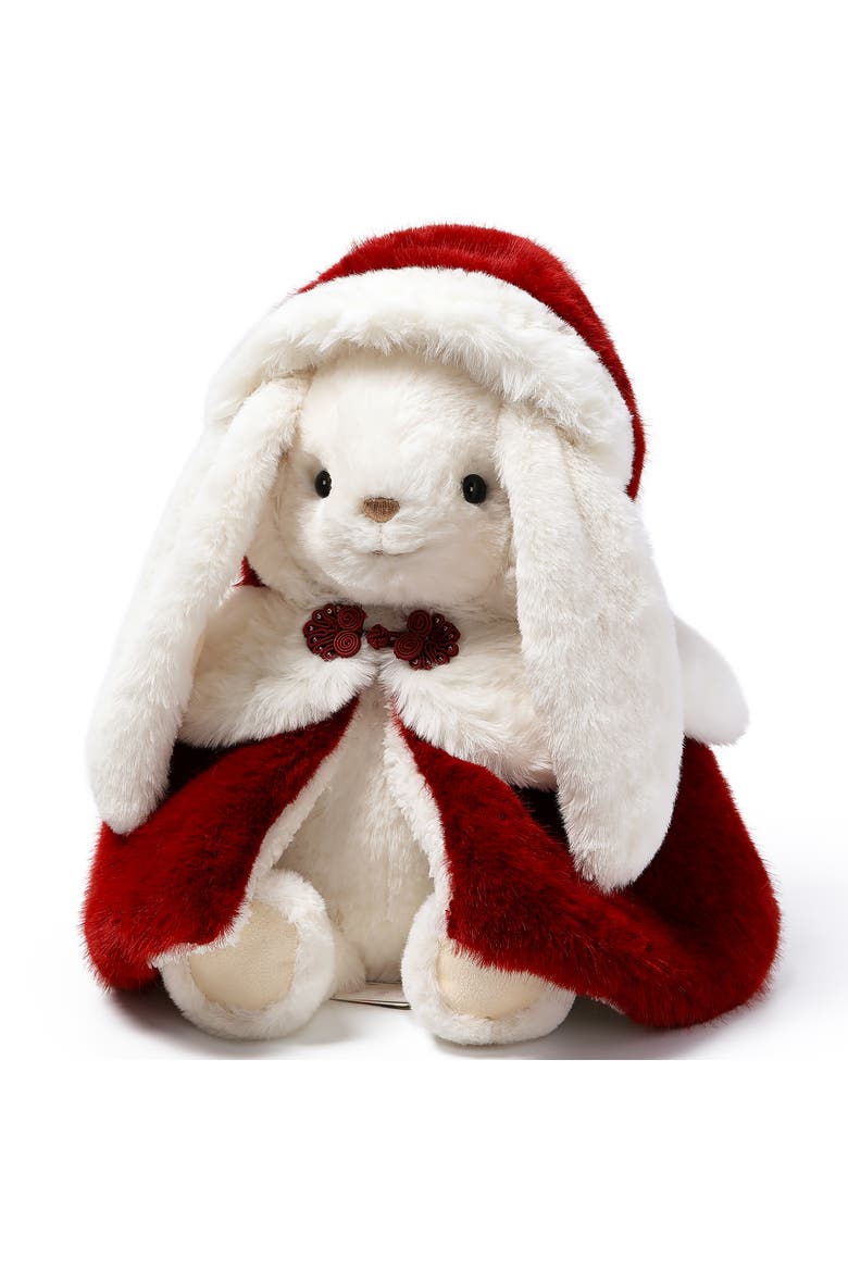Smiling Rabbit 9.8in Plush, Alternate, color, Multicolored