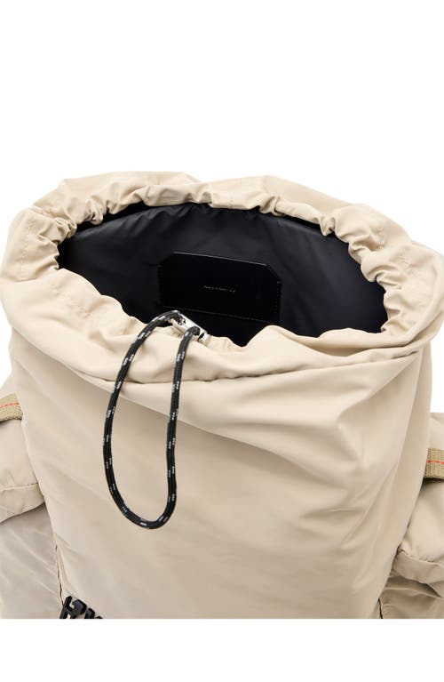 Allsaints Mars Rope Handle Backpack In Light Khaki