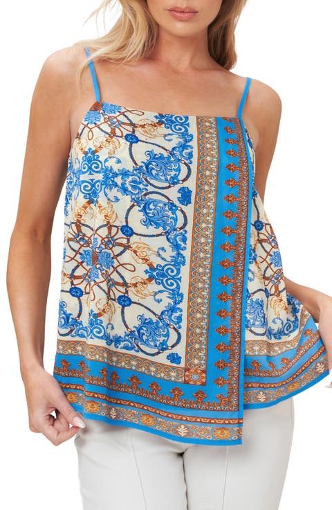Scarf Print Cotton Camisole