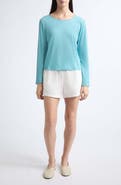 LESET Milo Long Sleeve Cotton Jersey T-Shirt