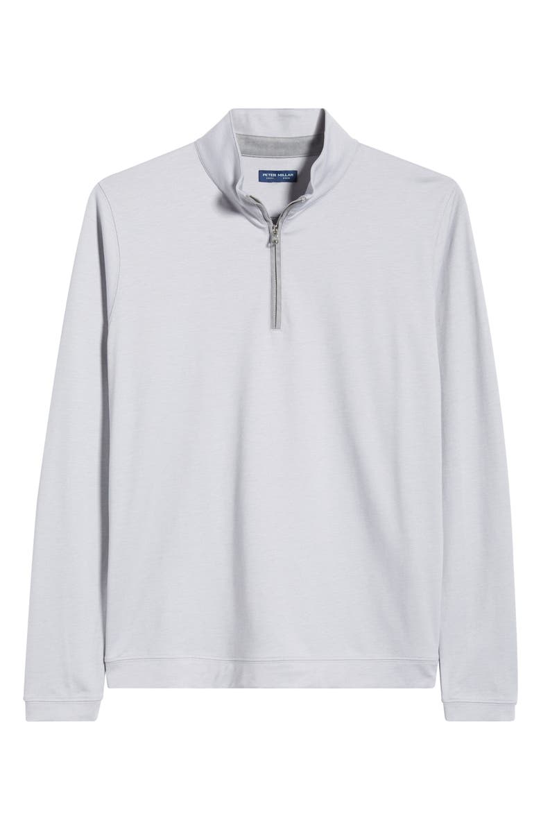 Peter Millar Crown Crafted Albatross Quarter Zip, Alternate, color, Gale Grey