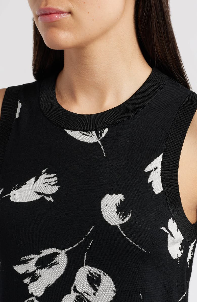 BOSS Finfie Floral Wool Blend Sleeveless Sweater, Alternate, color, Open Misc