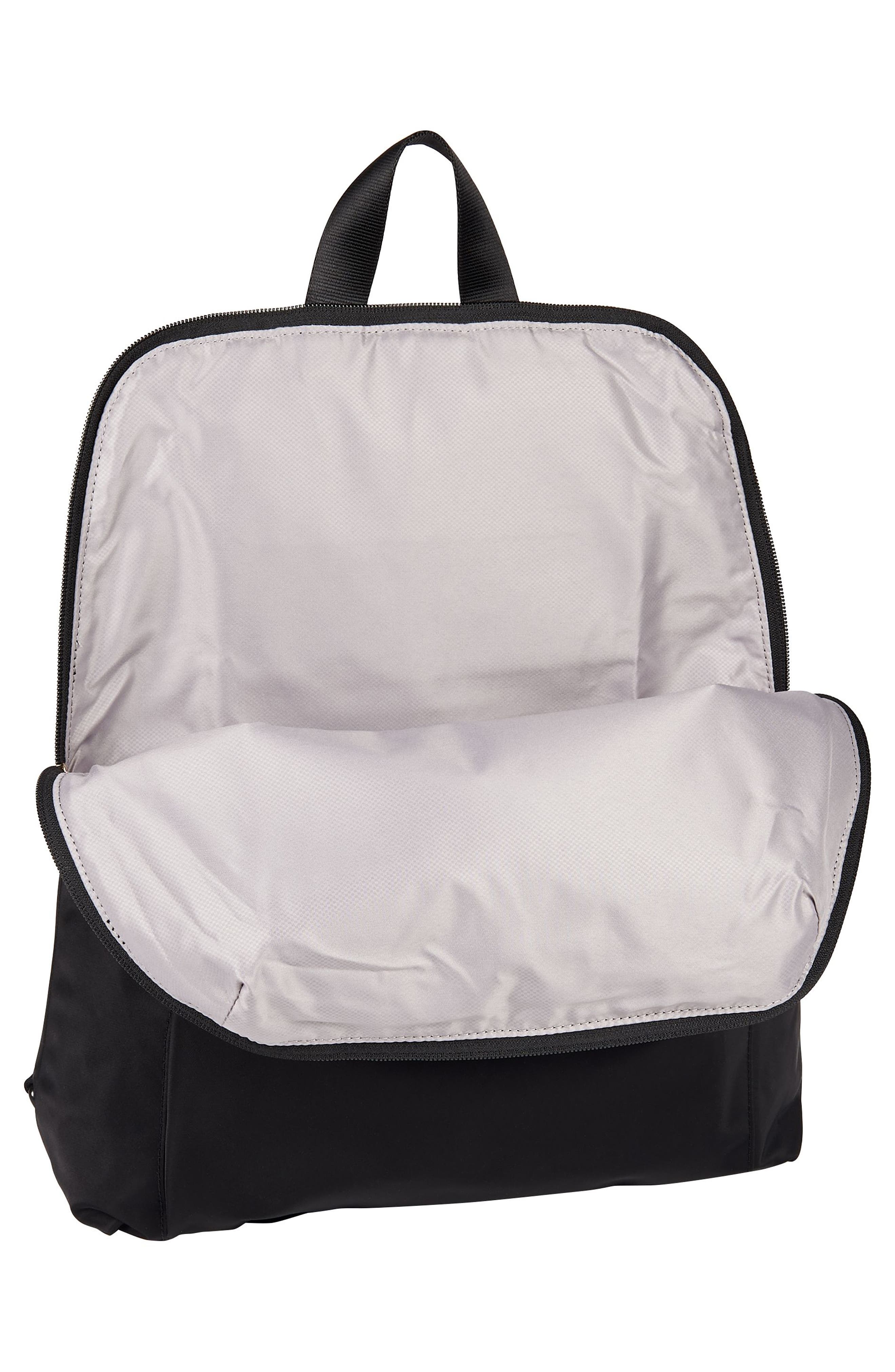 Voyageur - Just in Case Nylon Travel Backpack, Alternate, color, BLACK