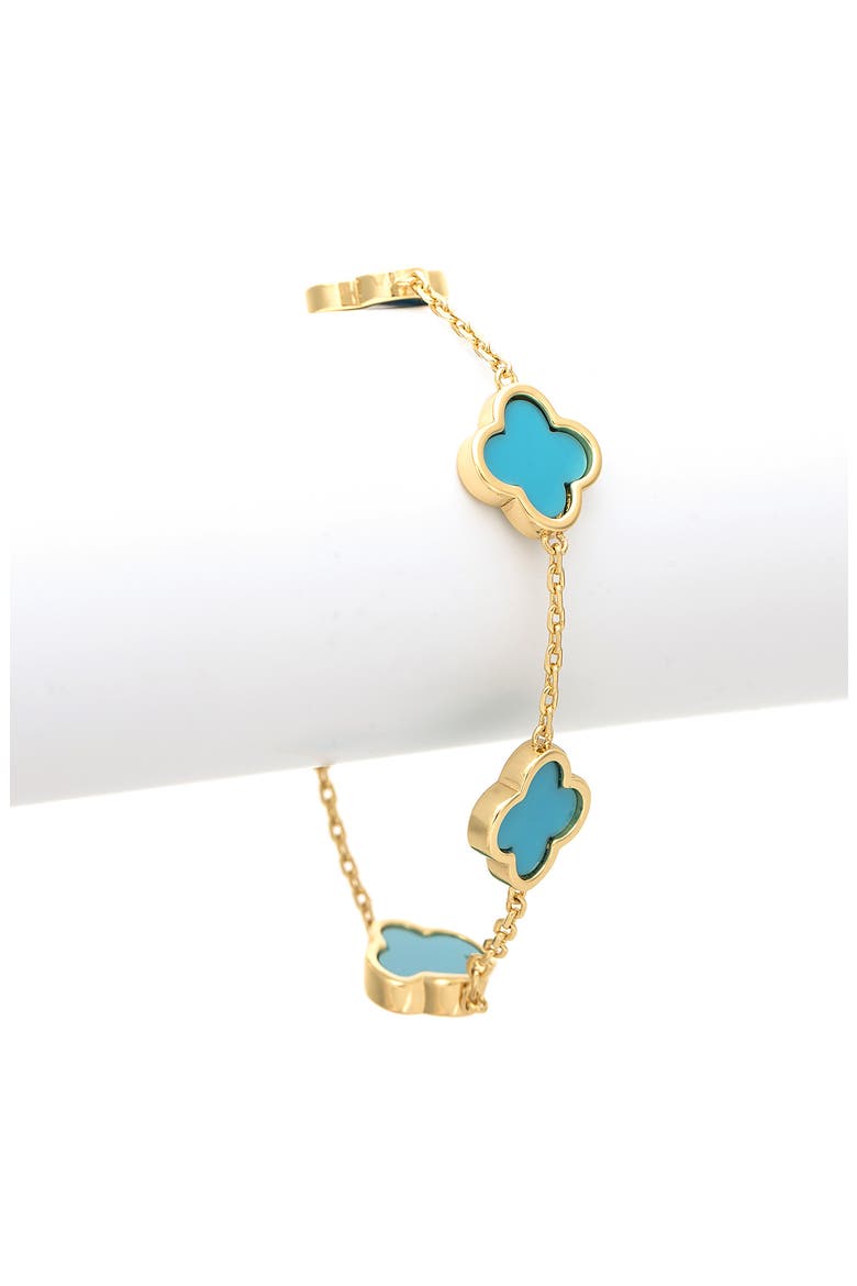 Flower Station Bracelet, Alternate, color, TURQUOISE