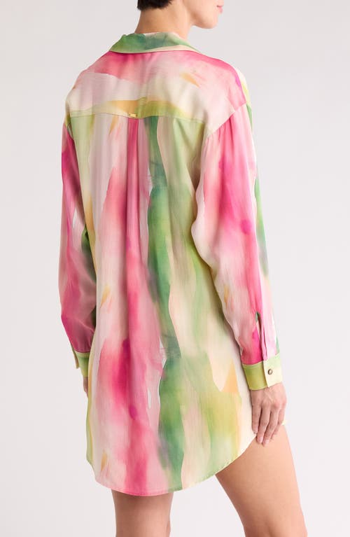 Boamar Marcia Button-up Cover-up In Fuzzy