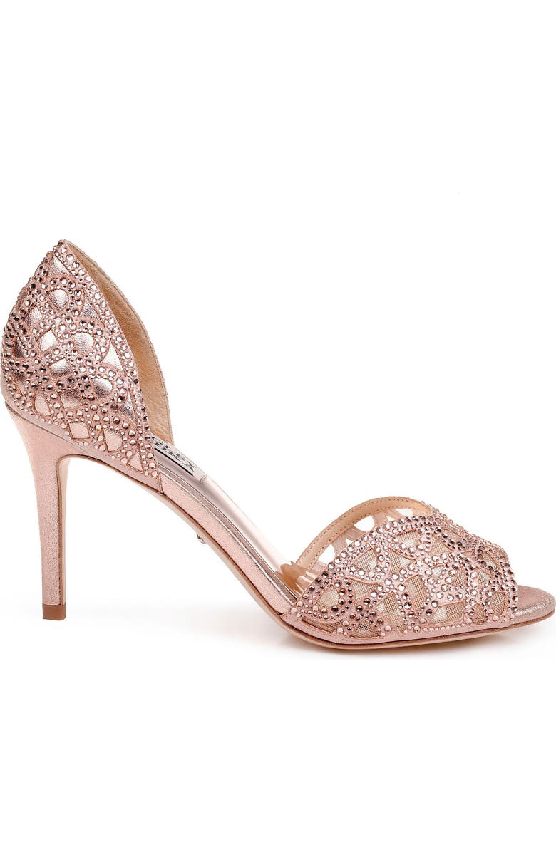 Badgley Mischka Collection Badgley Mischka Harris Peep Toe Pump, Alternate, color,
