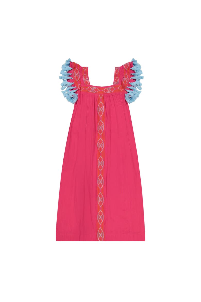 Maxi Sandrine Women's Dress Raspberry Embroidery, Alternate, color, Pink
