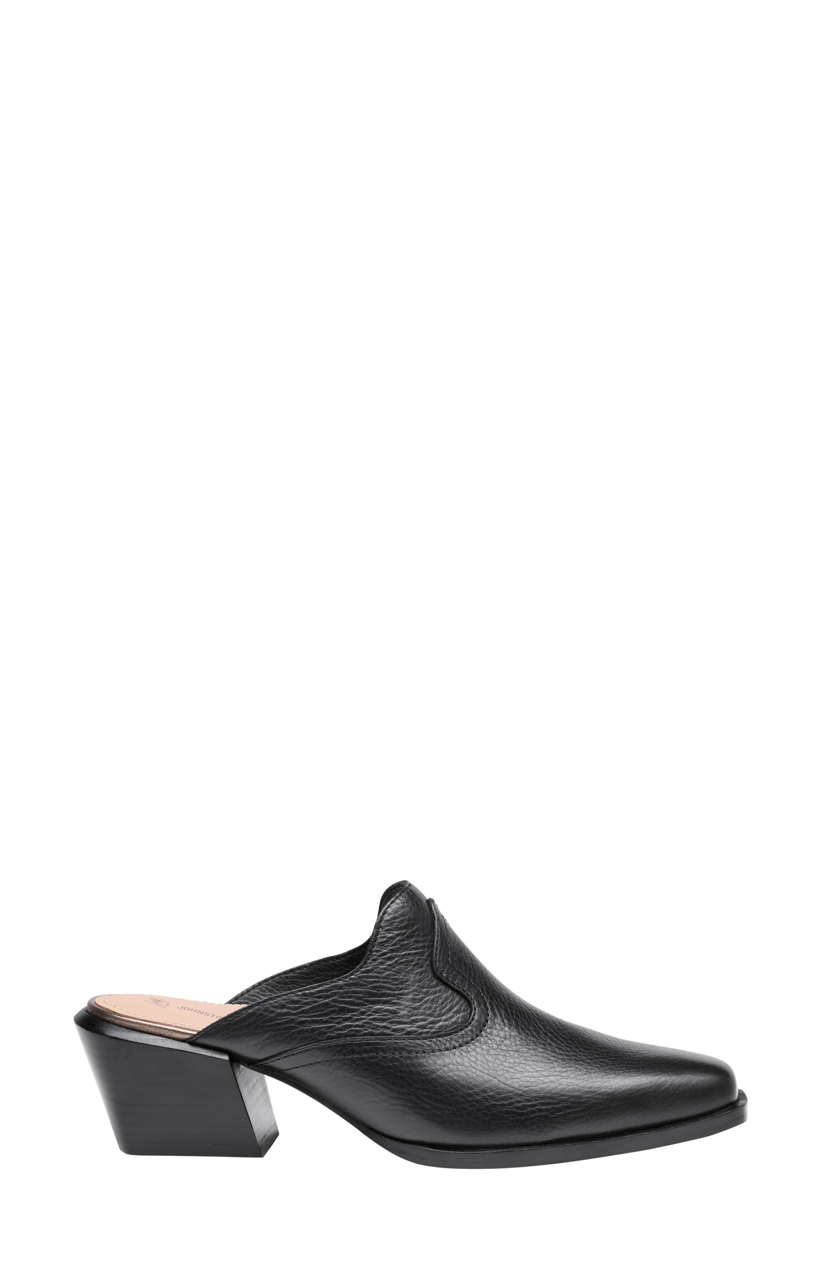 Kalista Leather Mule, Alternate, color, BLACK FULL GRAIN