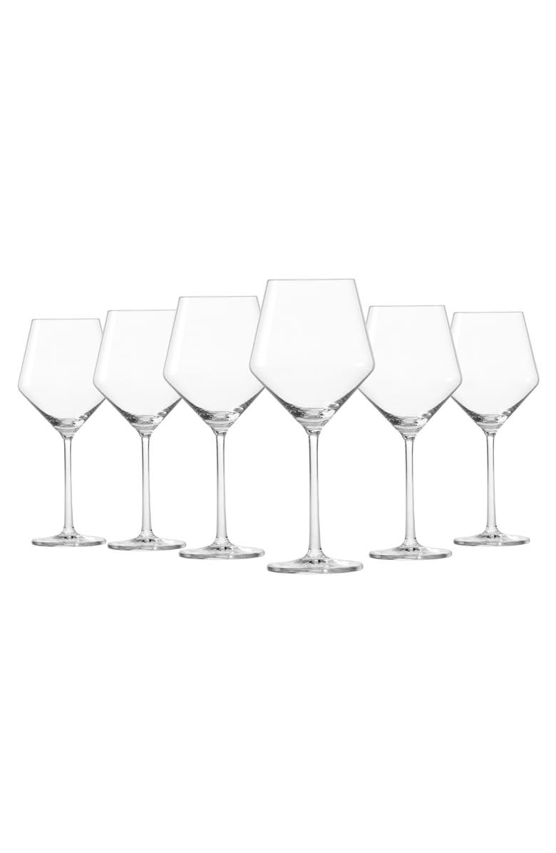 Schott Zwiesel Pure Beaujolais Set of 6 Wine Glasses, Alternate, color, Clear