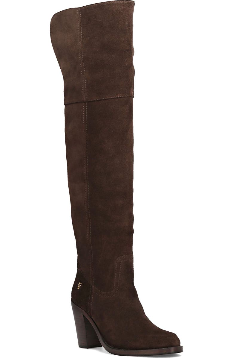 Frye Corinne Over the Knee Boot, Main, color, Dark Brown