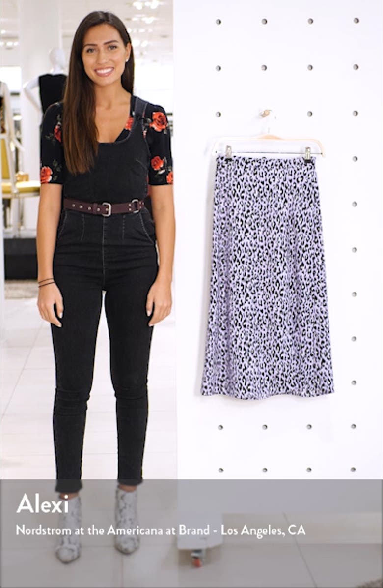 x Claudia Sulewski Front Slit Midi Skirt, sales video thumbnail