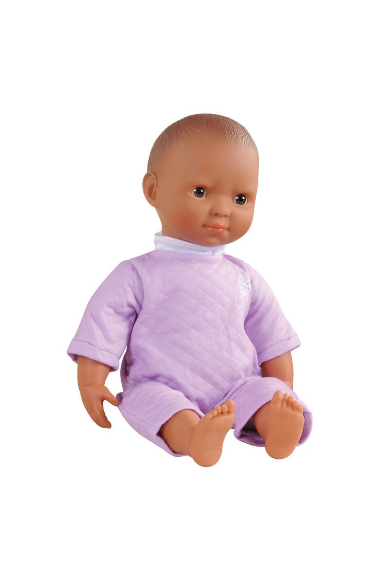 Kaplan Early Learning Company Soft Body 16" Doll with Blanket - Hispanic, Alternate, color, Purple