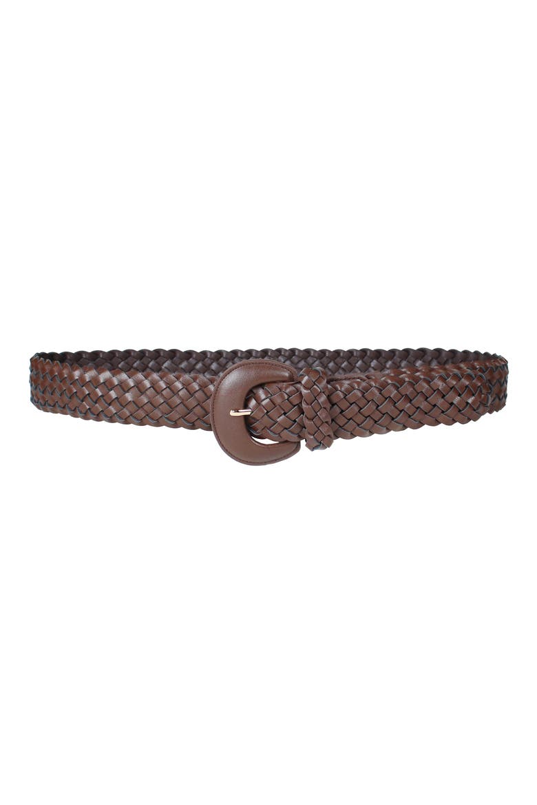 Braided Belt, Main, color, CHOCOLATE