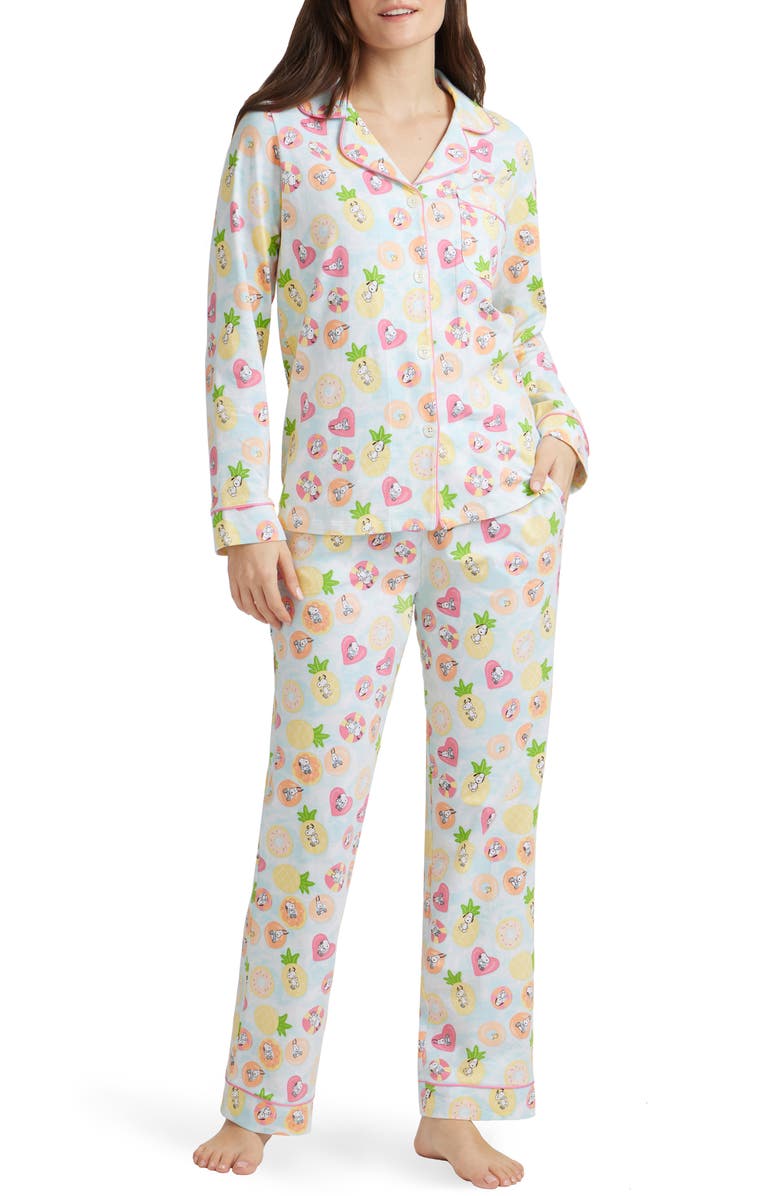 BedHead Pajamas Long Sleeve Print Pajamas, Main, color,
