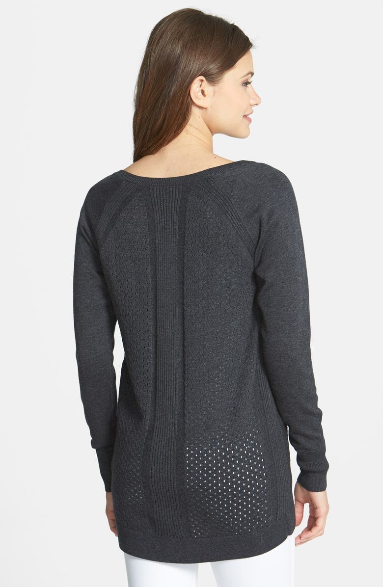 Caslon<sup>®</sup> Mixed Knit Tunic Sweater, Alternate, color, 