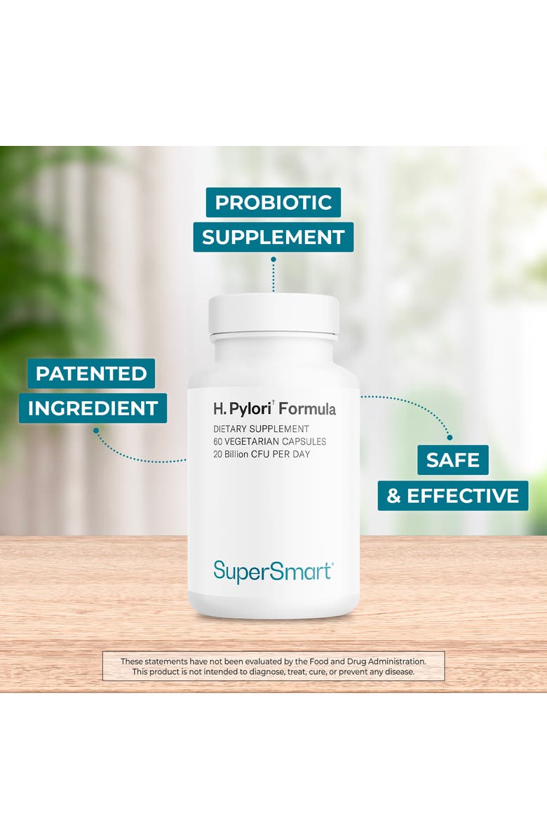 SuperSmart H. Pylori Formula Probiotic Supplement, Alternate, color, NO COLOR