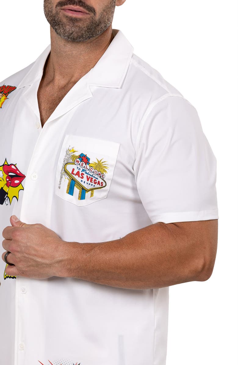 Maceoo Marthy White Camp Shirt, Alternate, color, 