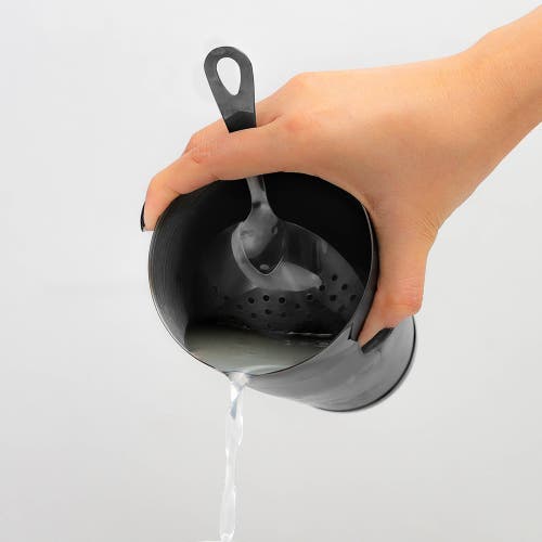 A Bar Above Black Julep Cocktail Strainer In Black