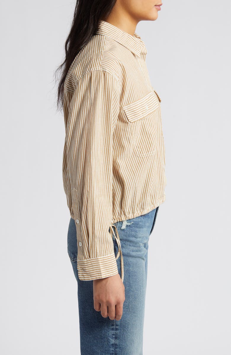 Lucky Brand Utility Button-Up Shirt, Alternate, color, Brown Stripes