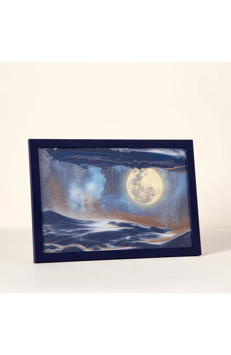 Uncommon Goods Harvest Moon Sand Art by Pitkin Stearns, Alternate, color, Midnight Blue