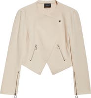 Akris Ariel Double Face Wool Crop Jacket