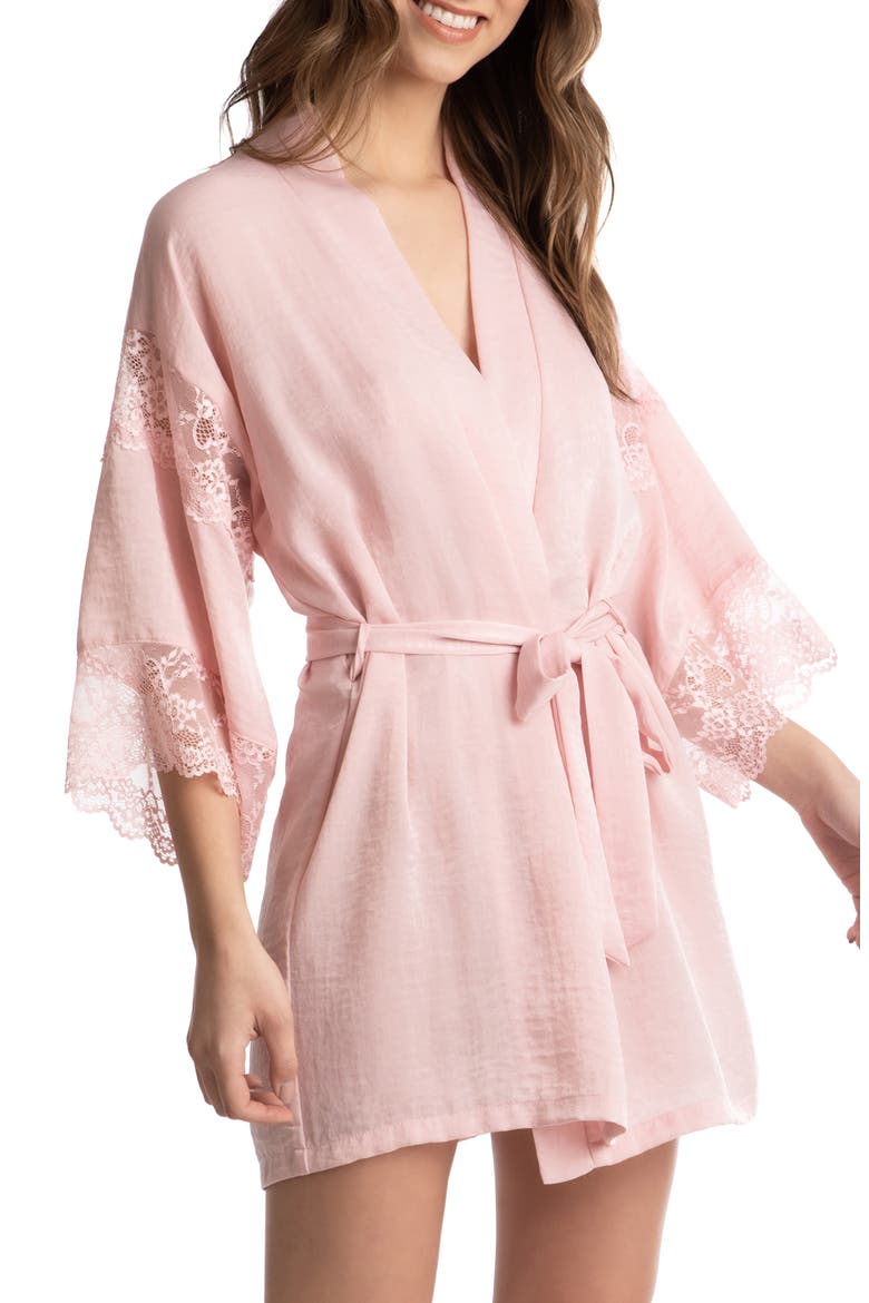 Vilolet Lace Trim Floral Wrap, Alternate, color, SHELL PINK