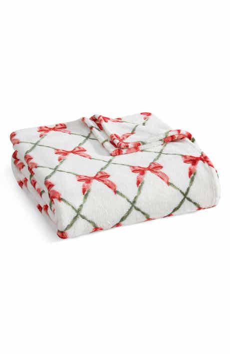 Emma's Bow Plush Throw Blanket