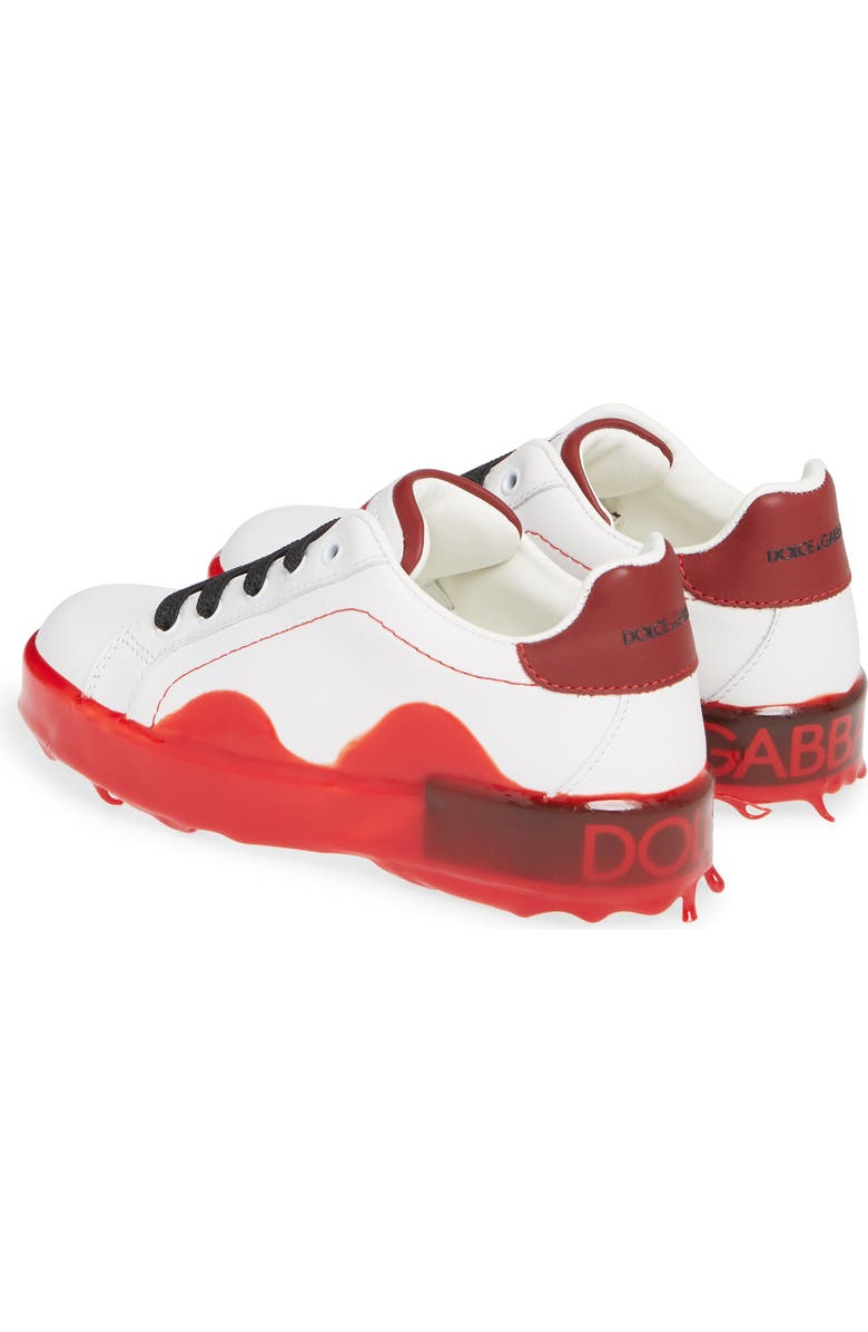 Dolce&Gabbana Portofino Melt Dipped Sole Low Top Sneaker, Alternate, color,