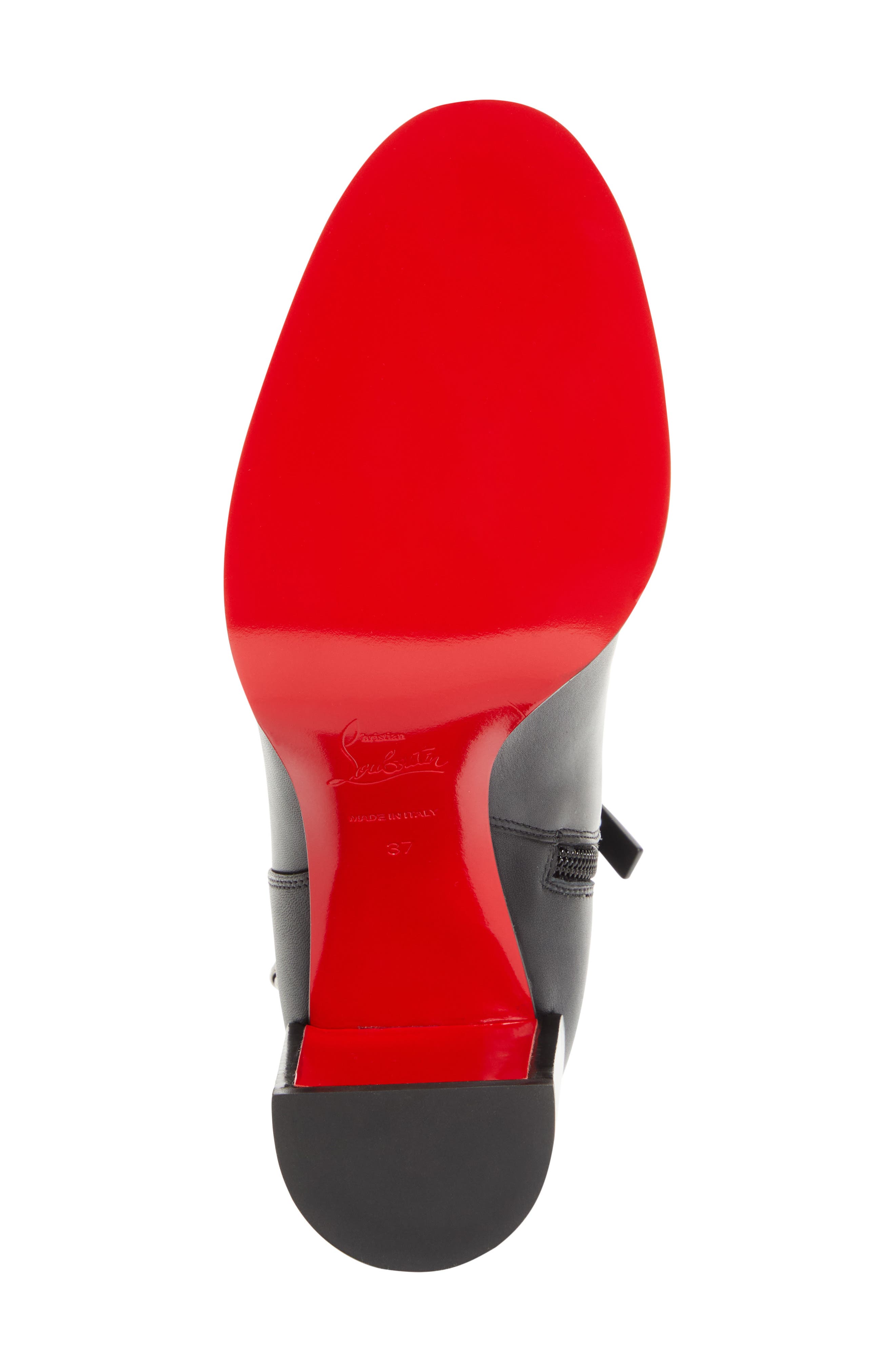 Christian Louboutin Dianouchette Bootie, Alternate, color, Black/ Black Lucido