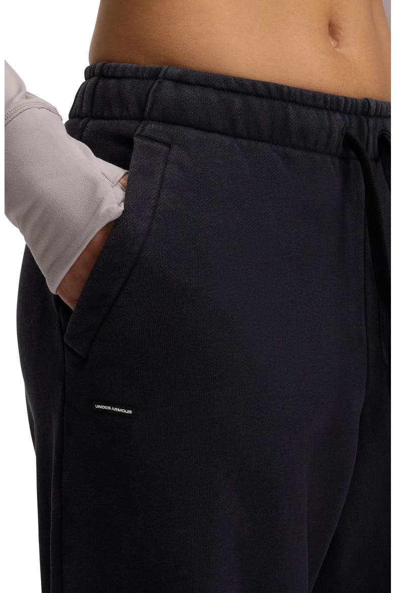 Icon Oversized Fleece Sweatpants, Alternate, color, BLK
