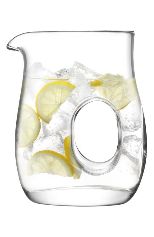 Lsa Void Glass Jug In Transparent