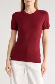 rag & bone Adiana Wool Blend Short Sleeve Sweater