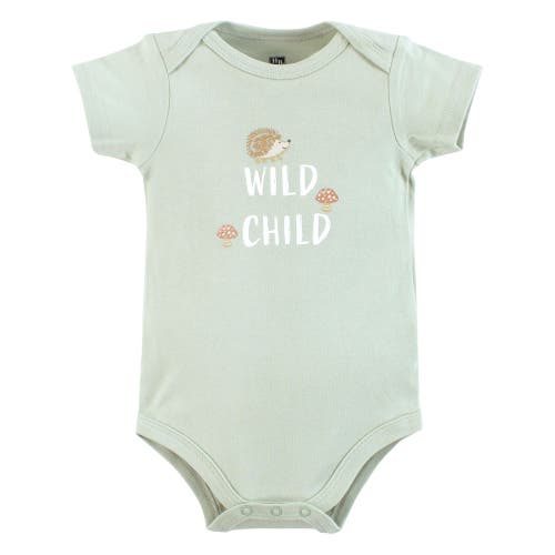 Hudson Baby Essential Cotton Bodysuits 5-piece Set In Multi