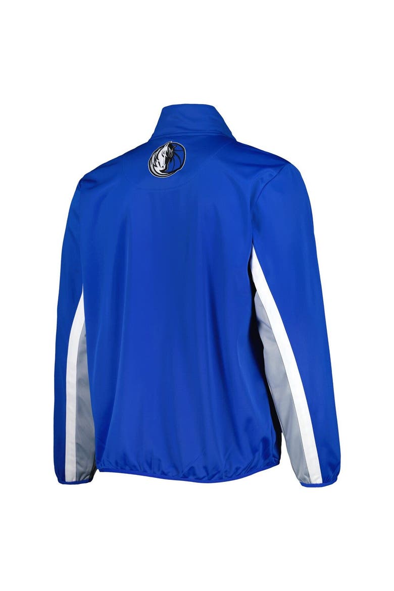 Men's G-III Sports by Carl Banks Blue Dallas Mavericks Contender Wordmark Full-Zip Track Jacket, Alternate, color, Blue
