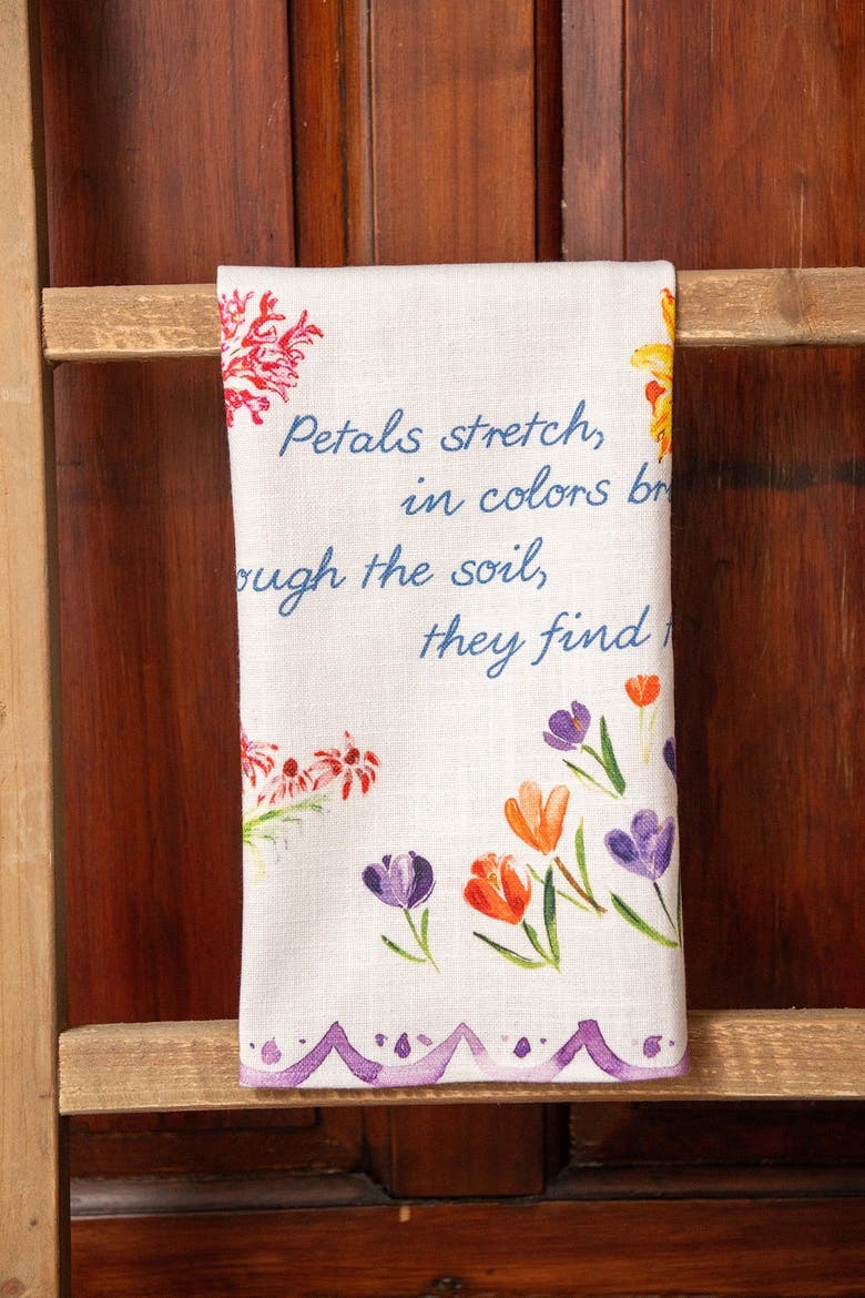 Spring Blooms Tea Towel, Alternate, color, Multi
