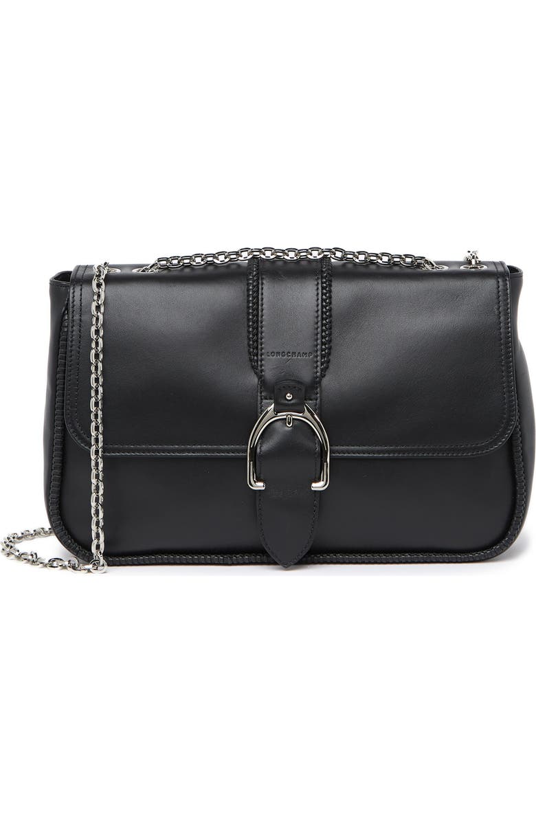 Longchamp Leather Crossbody Bag, Main, color,