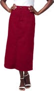 Jessica London True Fit Stretch Denim Midi Skirt